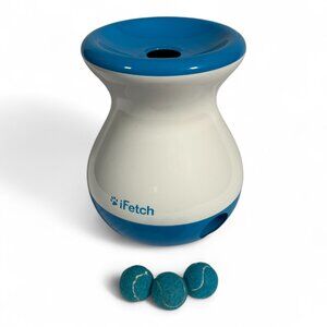 iFetch Frenzy Interactive Ball Game for Small Dogs — Blue/White